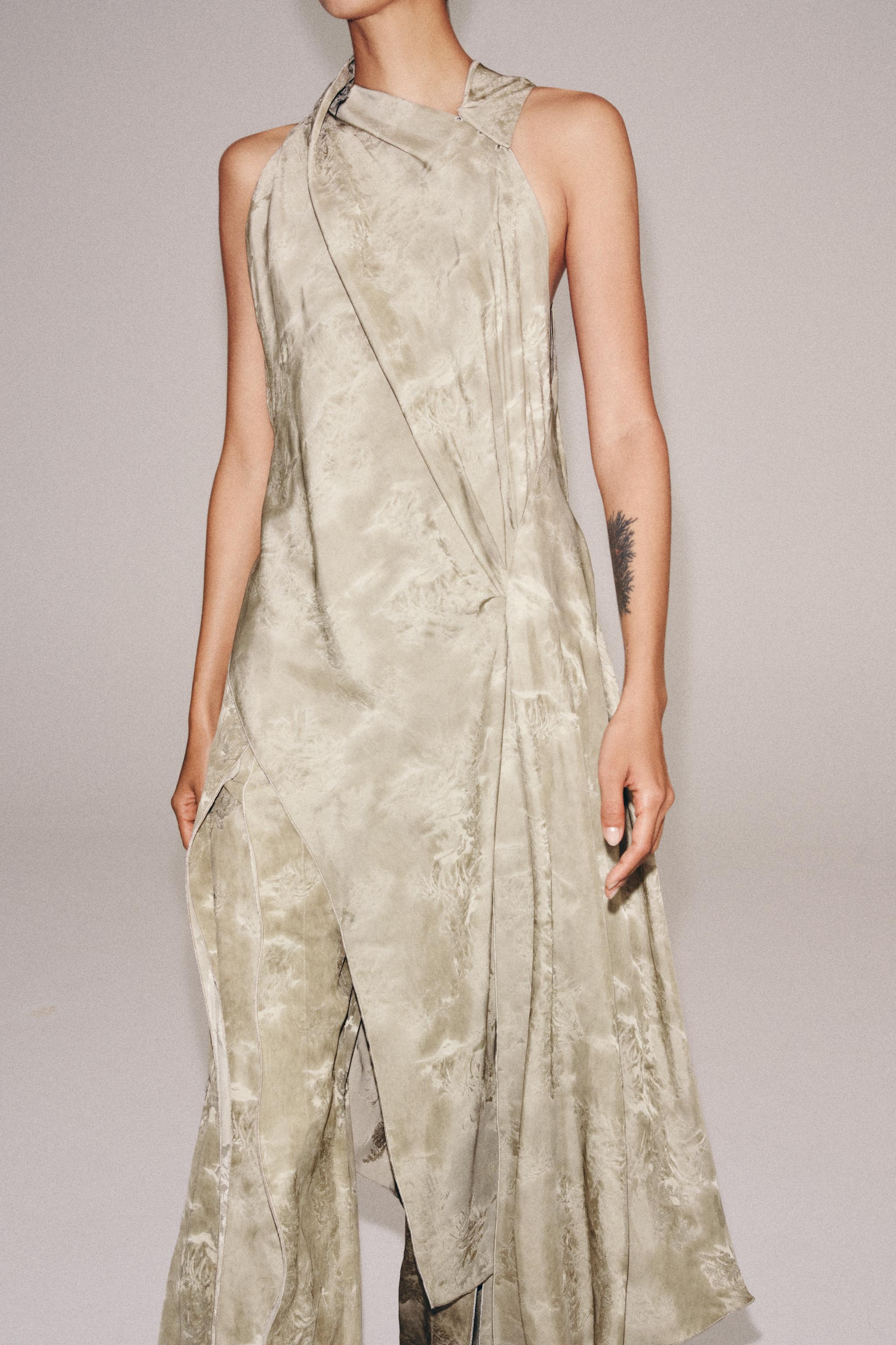ZW COLLECTION ASYMMETRIC JACQUARD TOP
